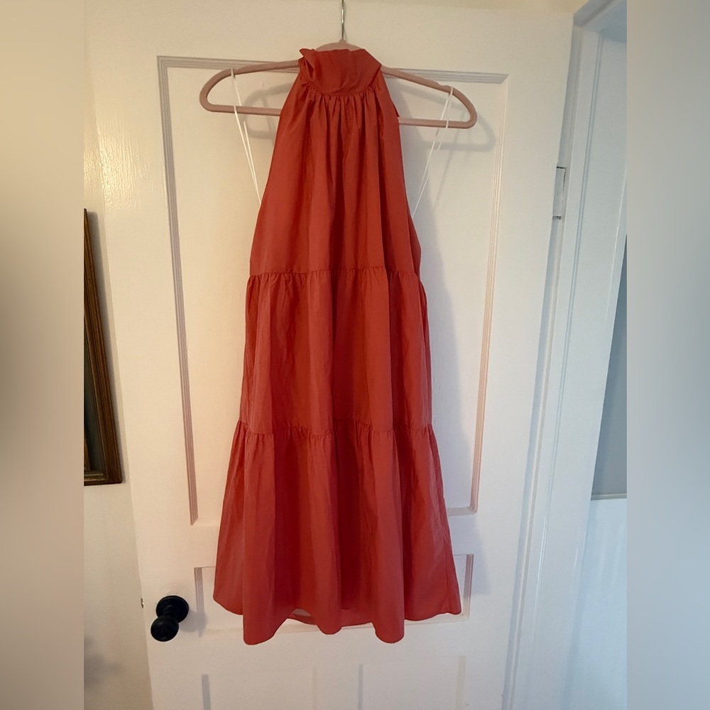 Theory Vibrant Orange Dress